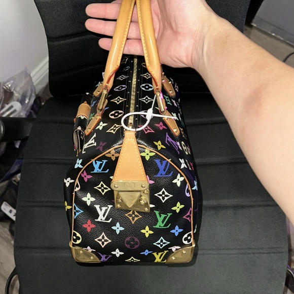 Louis Vuitton Murakami Black Multicolor Speedy 30 authenticity guarantee - Picture 13 of 14